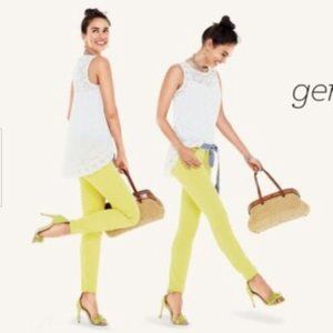 CAbi Gemma Eyelet Lace White Tank Top. Size Medium. Style #5036